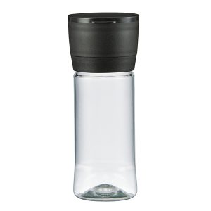 100ml PET bottle NEW with Eco Gourmet Special Adjustable Black 41mm Grinder_in push-down position