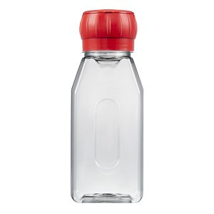 1L Indent PET Bottle with 63mm Extra Elegant Grinder Red
