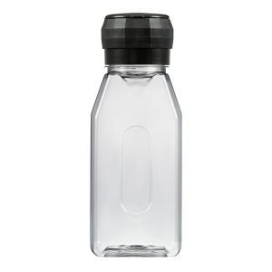1L Indent PET Bottle with 63mm Facetted Grinder Black