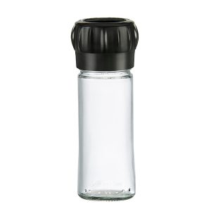 Fixed Lid Grinder Black with Glass Flare Bottle 100ml